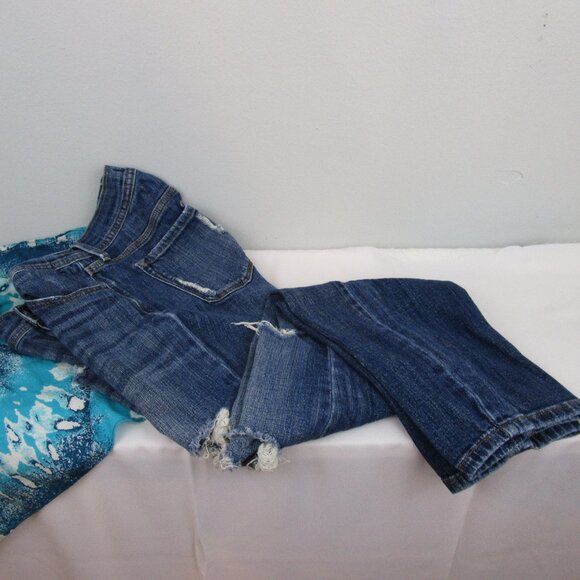 eunina Distressed Sasha Low Rise Relaxed Skinny Jeans - Picture 4 of 8